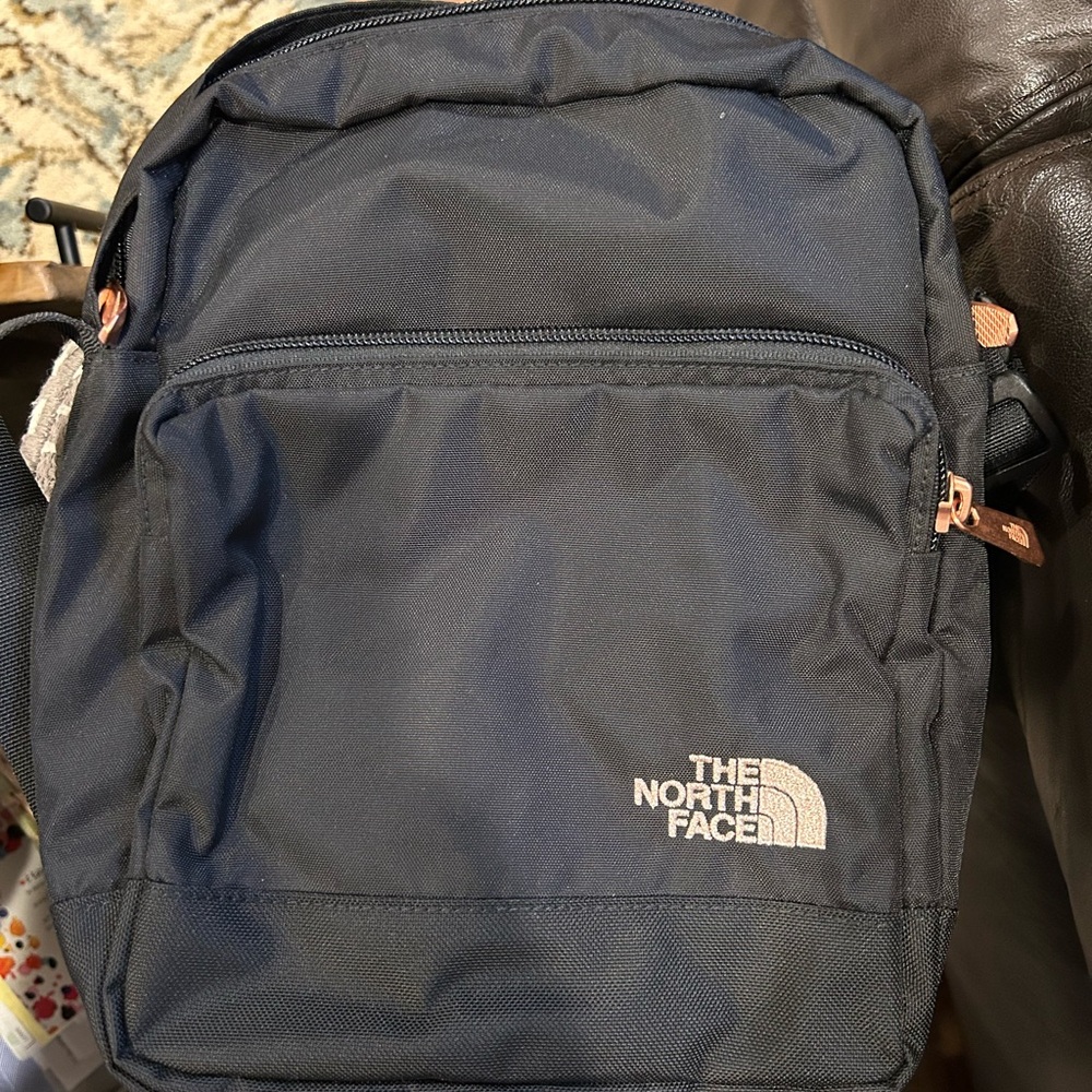 NWOT The North Face Crossbody Bag Black with Rose Gold